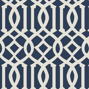 Imperial Trellis-Navy