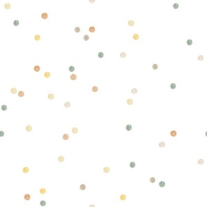 Confetti Dots – Gender Neutral Baby, Pastel Polka Dots, half-scale