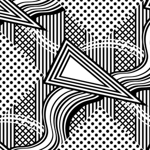 Pattern Mash-Up (b&w)