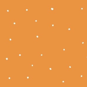 Tangerine Orange Hand Drawn Dots, Orange Yellow, Bright Orange, White Polka Dots, Hand Drawn Design, Blender Pattern
