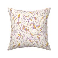 Continuous Lemon Line Cream and Purple - Small