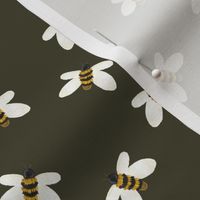 small olive ophelia bees