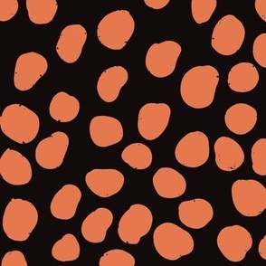 Orange  Hand Drawn Dots