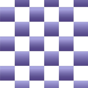 Purple Gradient and White Check- Large Print