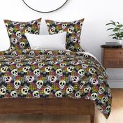 Zombie Houndstooth Paisley Damask