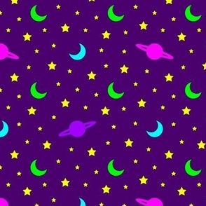 Cosmic Dreams- Arcade Carpet Purple