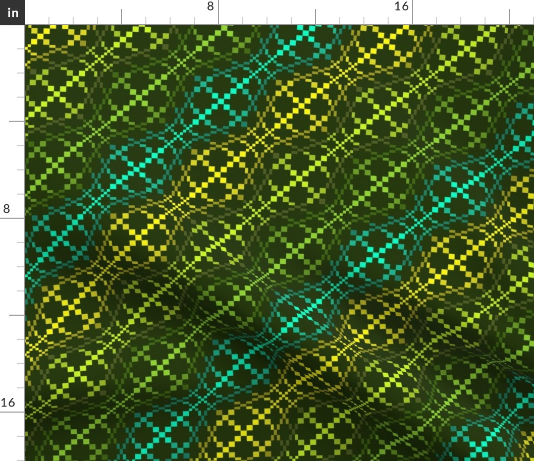 Optical Illusion Checker Board - Everglade