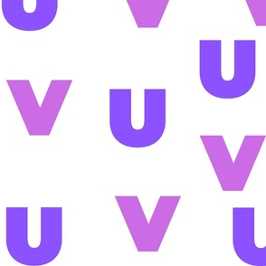 Letters U and V
