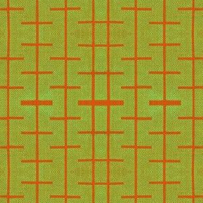 Yarrow stix - Lime green and terra-cotta orange