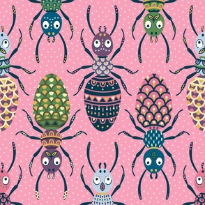 patterned ants pink 18 inch