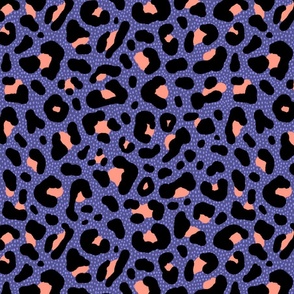 leopard violet background