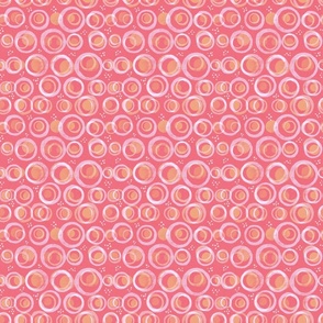 Retro Circle [watermelon red] small