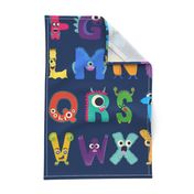 ABC Monster Mash Silly Alphabet Cheater Quilt 2 Per Yard
