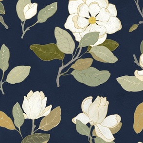 Magnolia on indigo /big/