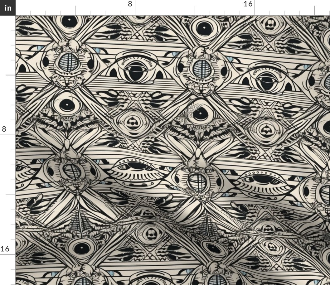 egyptian eyes in art deco