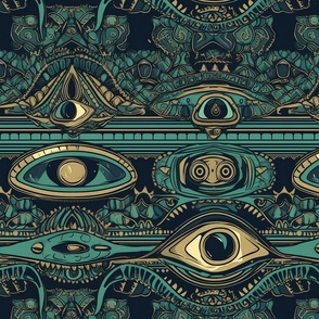 eye of horus as art deco