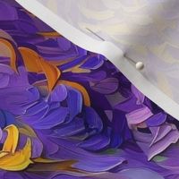 impasto lavender in abstract
