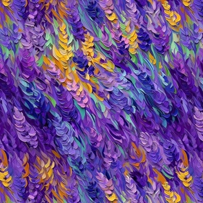 impasto lavender in abstract