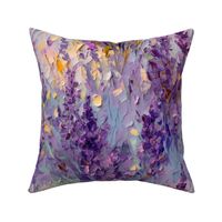 abstract impasto lavender 