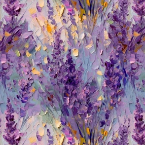abstract impasto lavender 