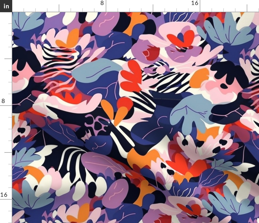 strong tropical botanical print