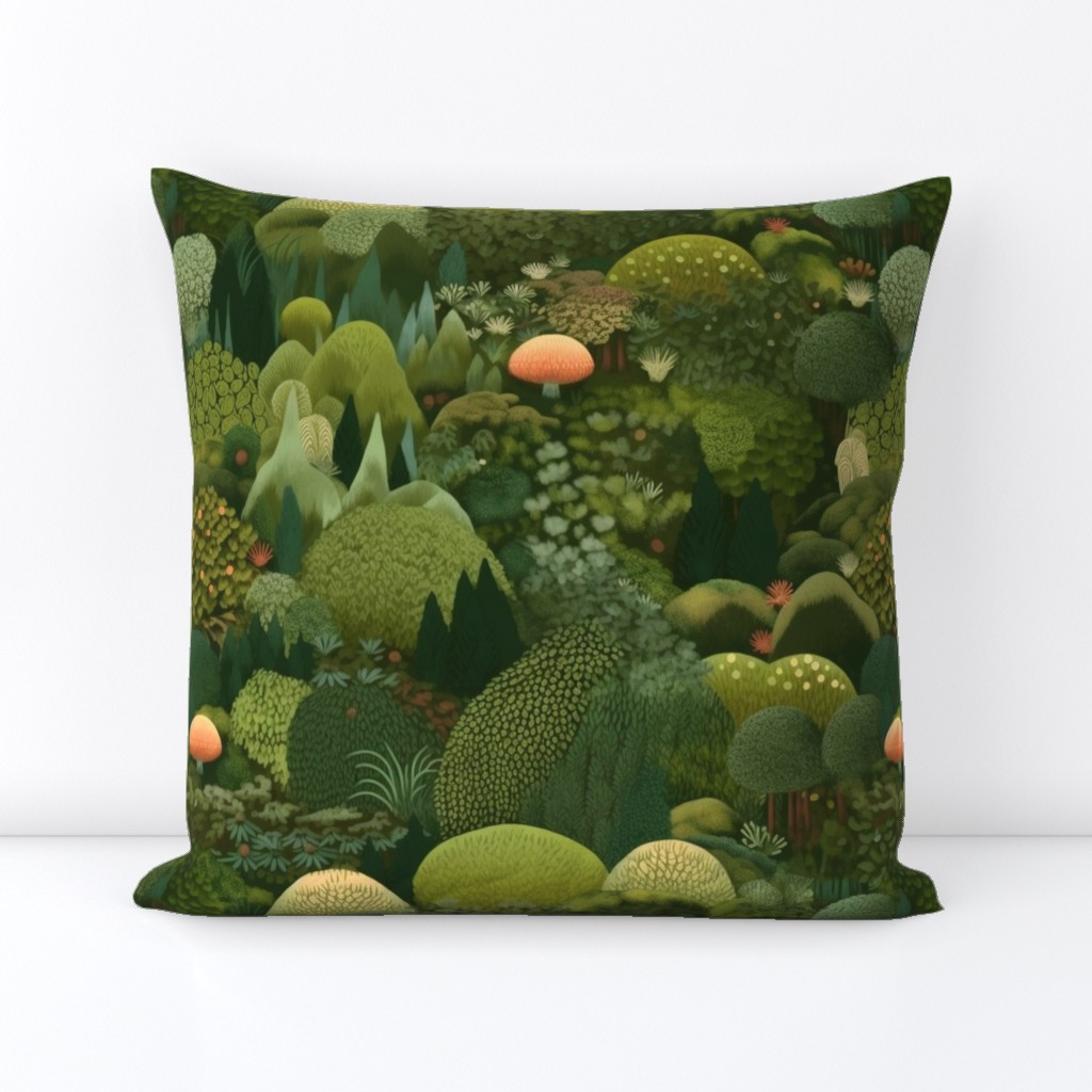 moss and woodland