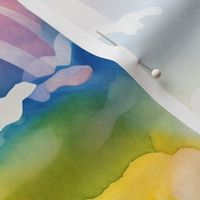 watercolor rainbows 