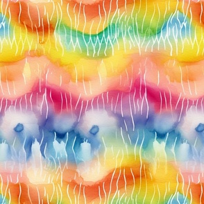 patterns in rainbow watercolor 