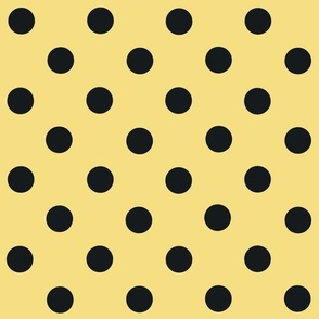 Black Dots on Creamy Yellow