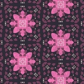 Whitney Tiles Current deep purple and magenta pink