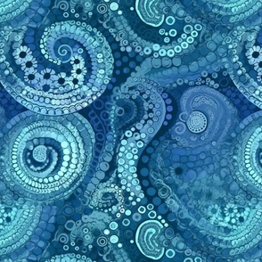 tentacle blue spirals 