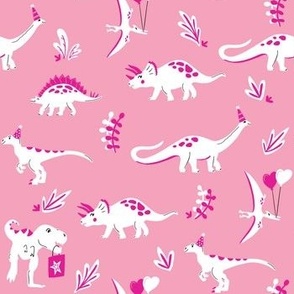 Party Dinos - Pink Colorway