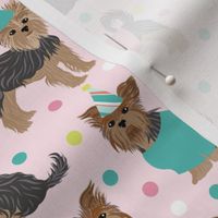 Party Yorkie Dogs Pink