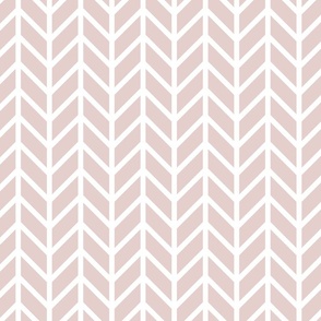 Blushing Bride Mauve Pink Chevrons Pattern Print