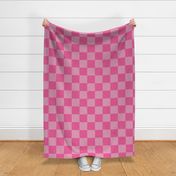 Pink & Hot Pink Checkerboard