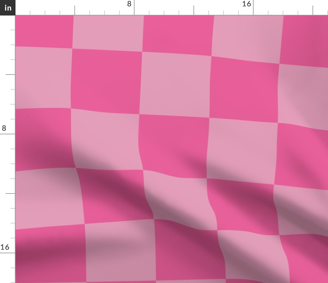 Pink & Hot Pink Checkerboard