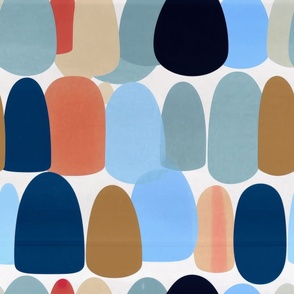 Abstract pattern and shapes with blue and bright colors wallpaper and fabric_218