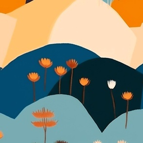 the nature of abstract shapes and bright colors wallpaper and fabric_101