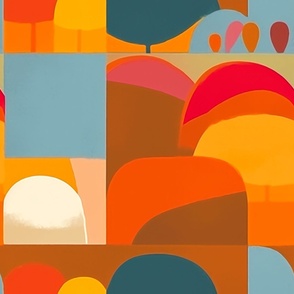 the nature of abstract shapes and bright colors wallpaper and fabric_197