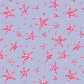 starfish watercolor on light blue background