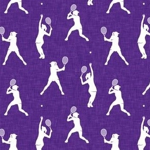 (small scale) Tennis - Women's tennis players - purple - LAD23