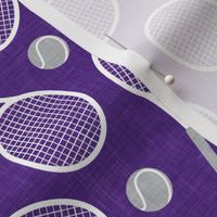 Tennis racket and ball - tennis racquet - grey/purple - LAD23