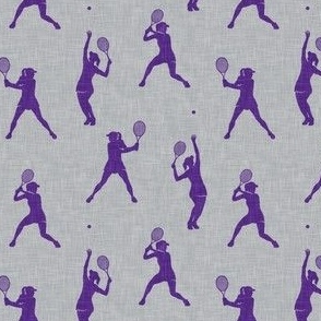(small scale) Tennis - Women's tennis players - purple/grey - LAD23