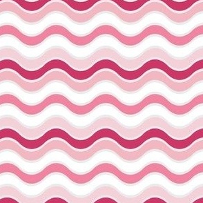 Hot Pink Retro Waves