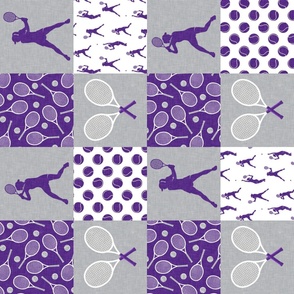 Tennis Wholecloth - Purple/grey - Women's Tennis Players - (90) LAD23