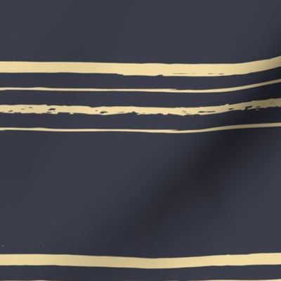 (large scale) golden yellow  hand drawn stripes on dark grey