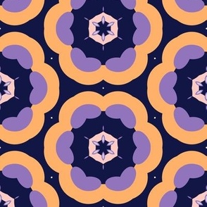 Floral folk art pattern