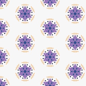 Floral purple design 