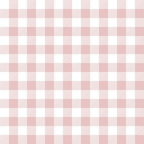 1/2" Buffalo Plaid - Dusty Pink (E7C3C4)