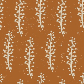 Woodland Whimsy- warm brown 64x64
